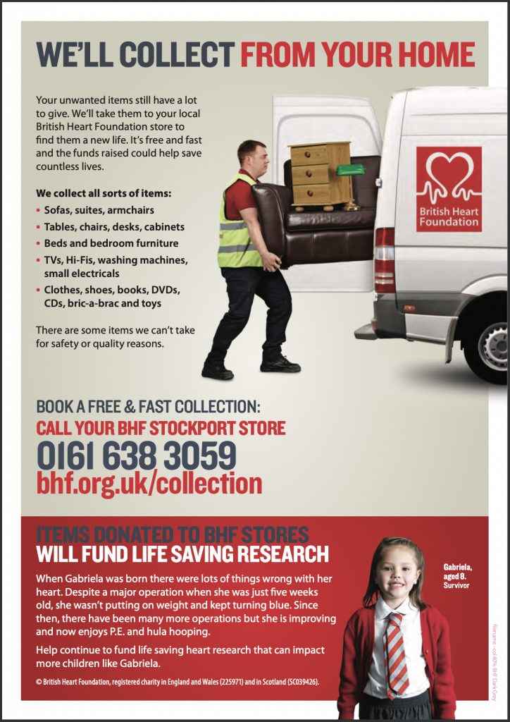 British heart deals foundation arrange collection